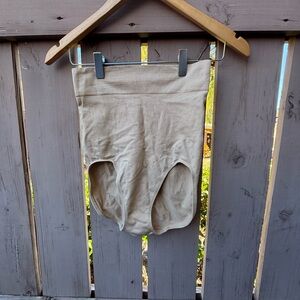 High-Waisted Beige Shapewear